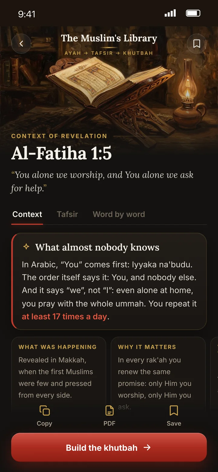 Al-Fatiha 1:5 explained: what almost nobody knows